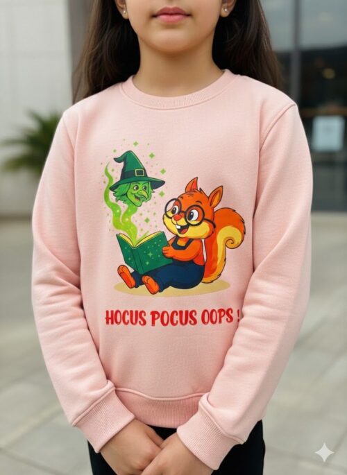 "Hocus Pocus Oops!" – Kids' Premium Graphic Sweatshirt