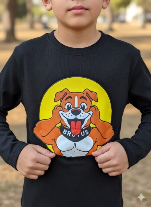 Premium "BRUTUS" Muscle Pup Graphic Tee for Kids