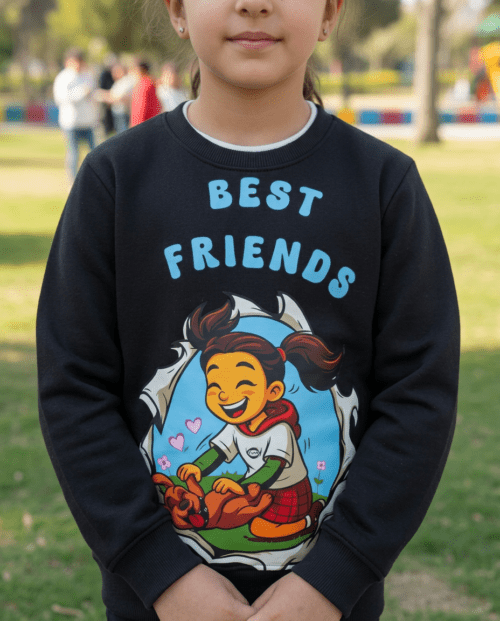 jevika best friend kids shirt lifestyle white blue pink colors