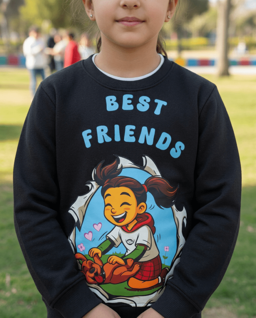 jevika best friend premium kids clothing in blue lifestyle shot